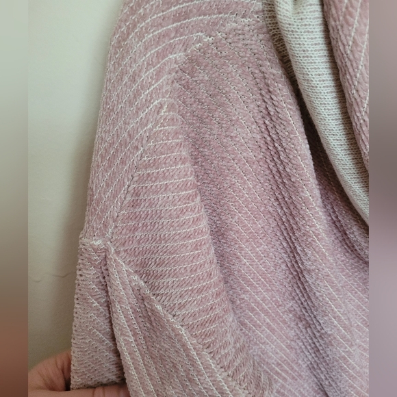 Anthropologie Vintage Havana Pink High Low Cowl Neck Sweater Size Small - Picture 5 of 8